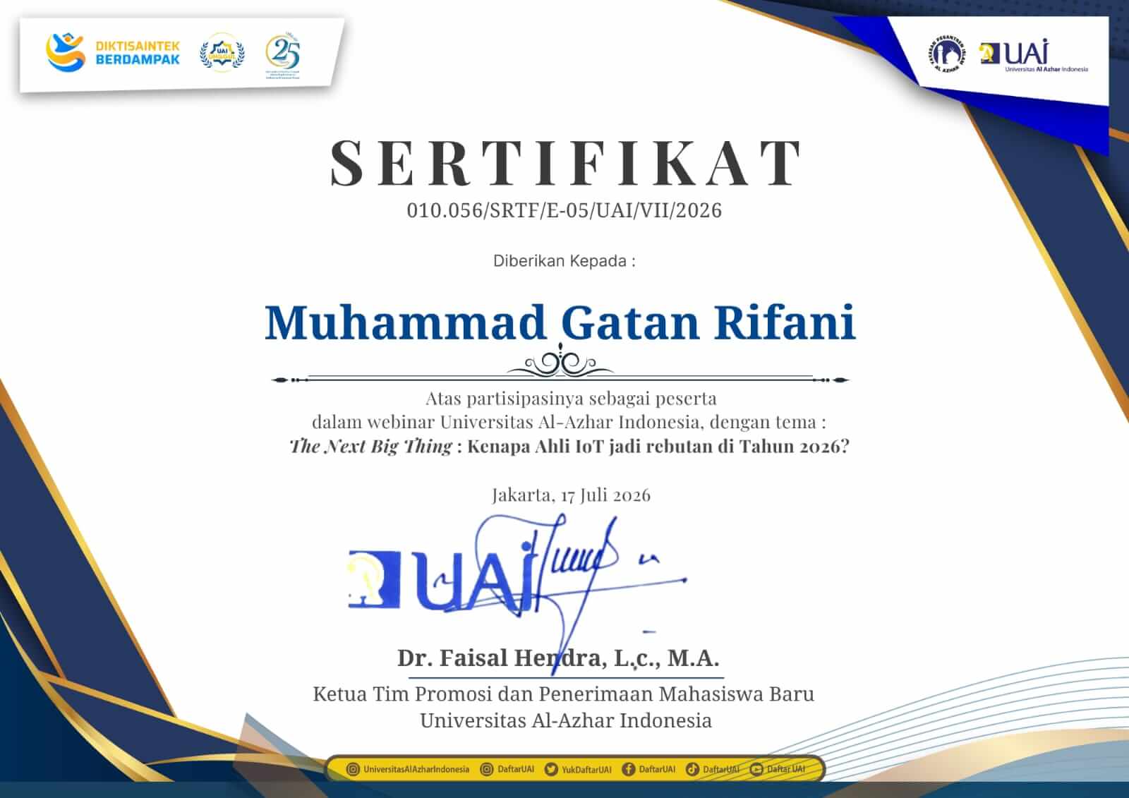 Certificate 10