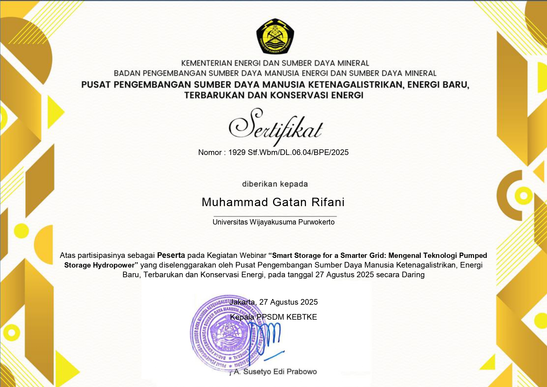 Certificate 7